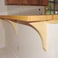 Pine Butcher Block Bar and New Windows