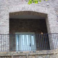 Wall section before new door installation